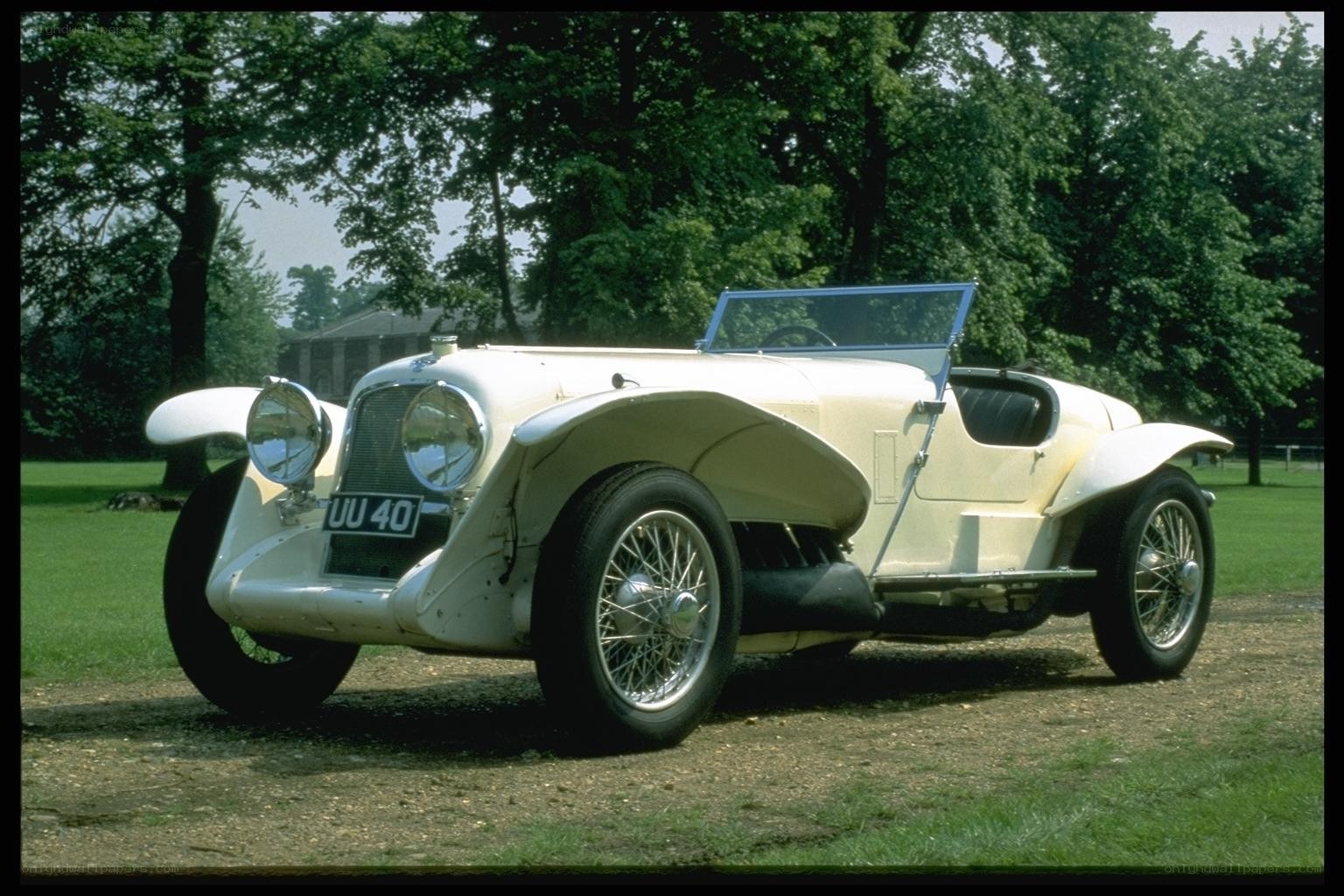 Classic white vintage car