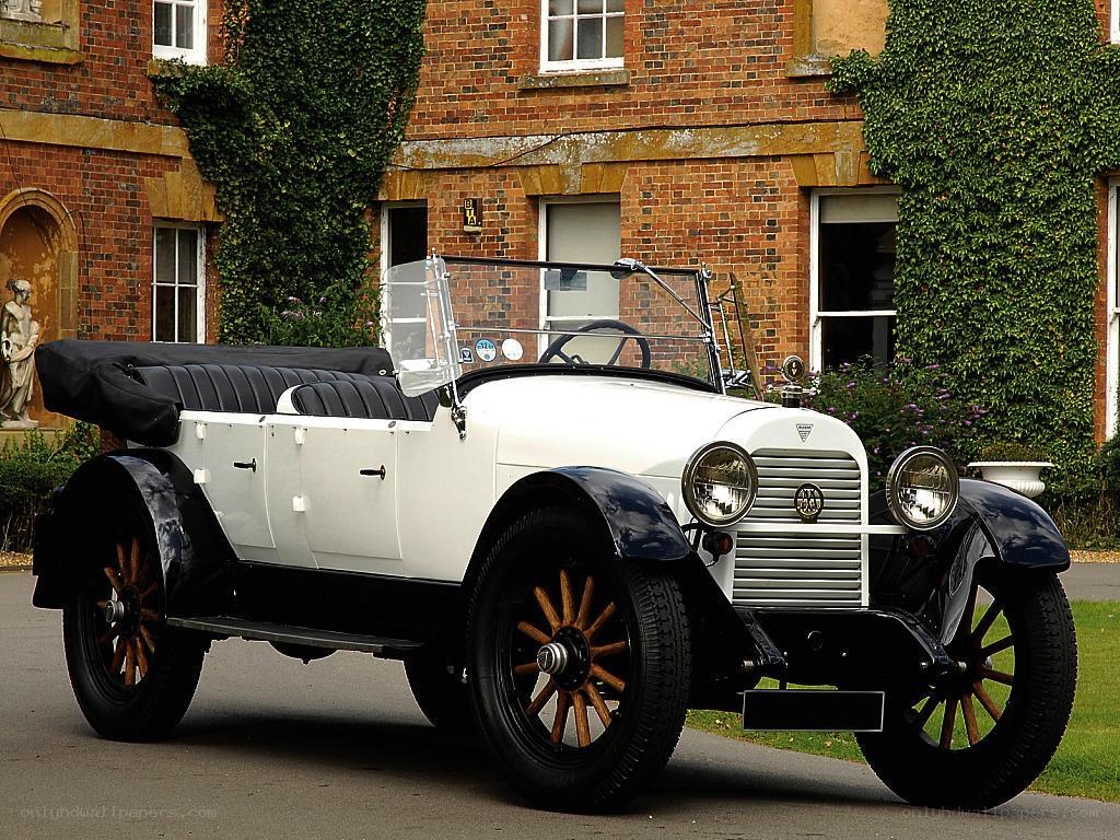 Classic white vintage car