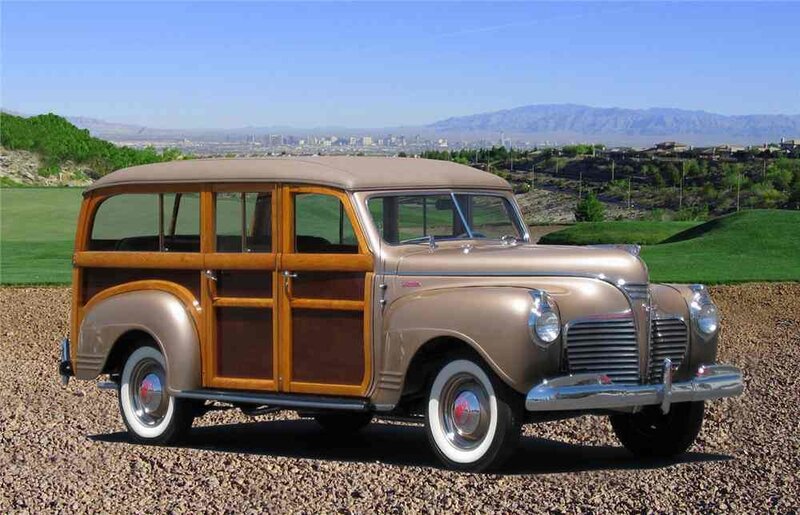 Classic Wood-paneled Station Wagon — Brown