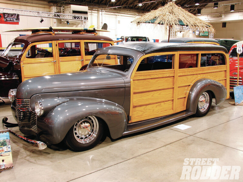 Classic Wood-paneled Station Wagon — Gray