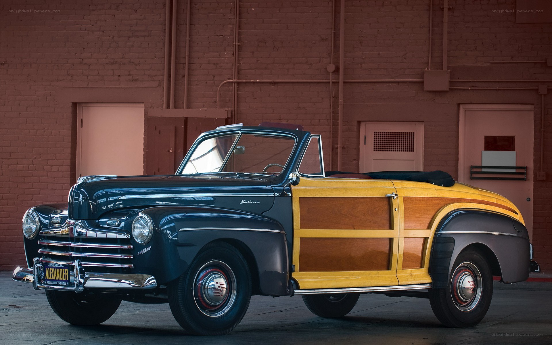Classic woodie car