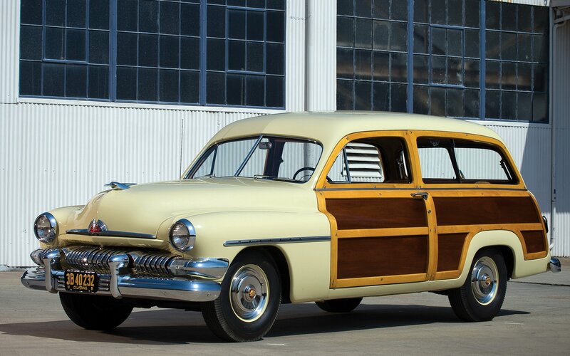 Classic woodie station wagon
