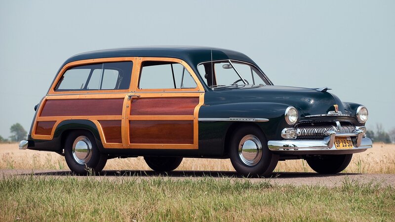 Classic woodie station wagon