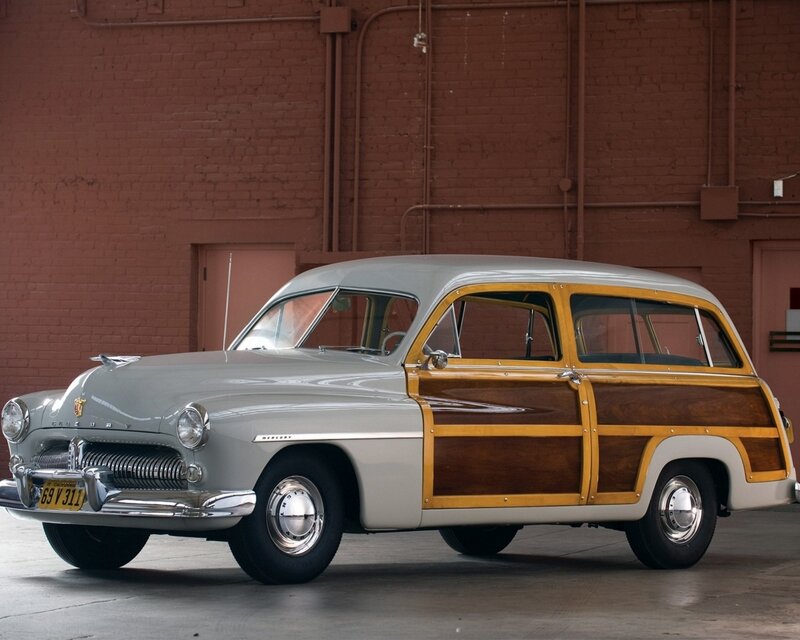 Classic woodie station wagon