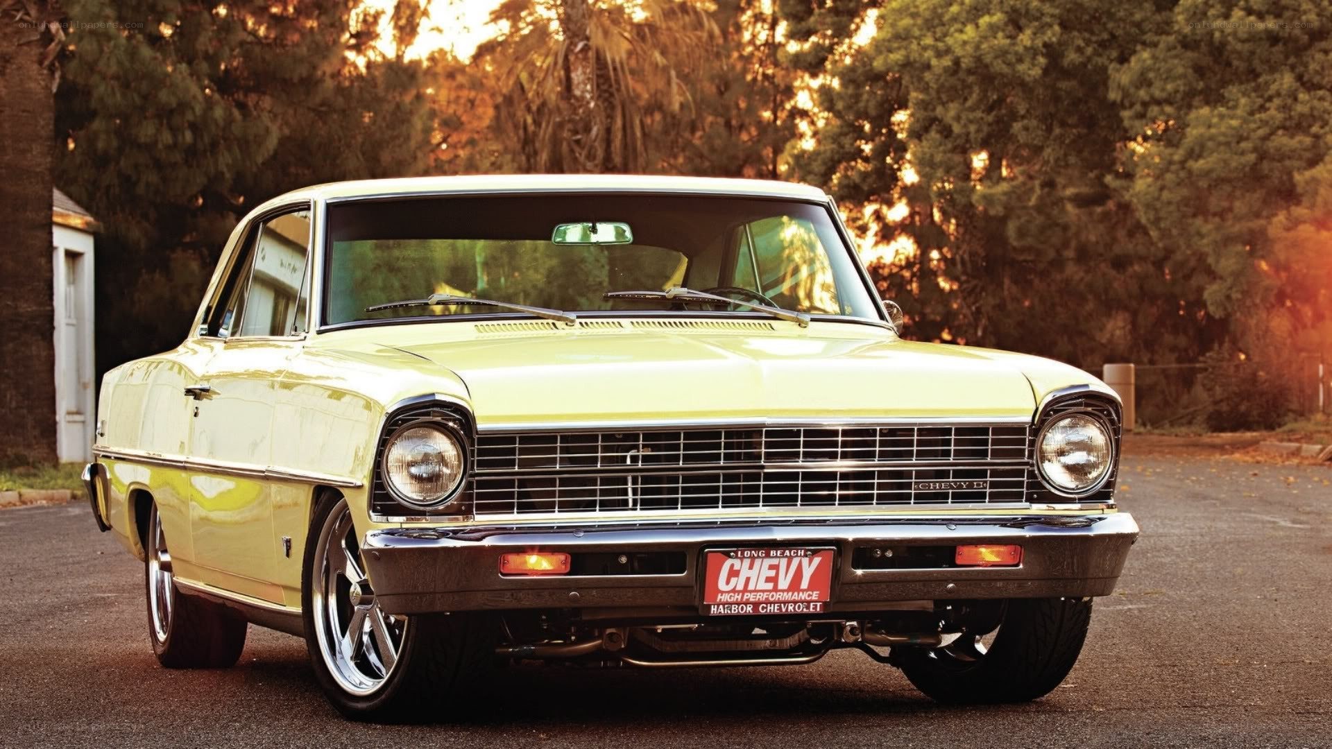 Classic yellow Chevrolet Nova