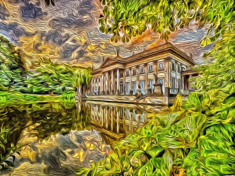 Classical Building in Park