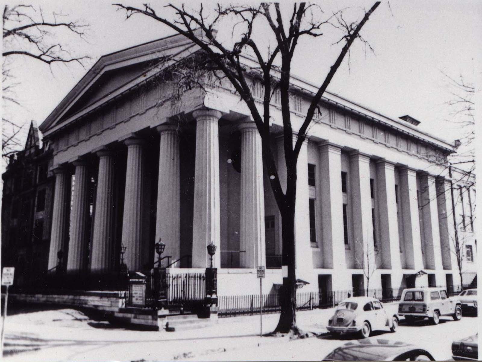 Classical building with columns