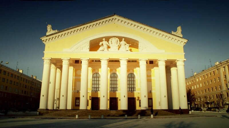 classical building with columns