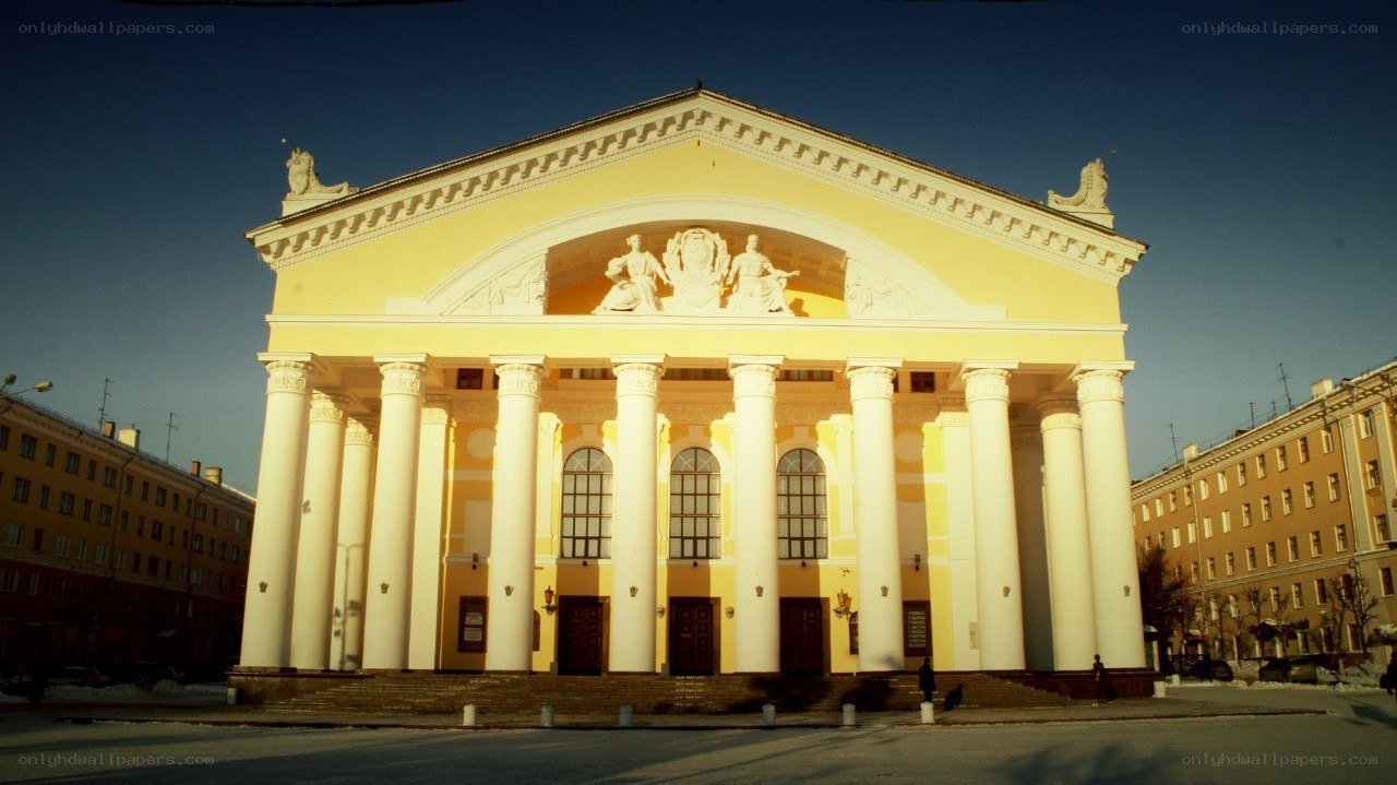 classical building with columns