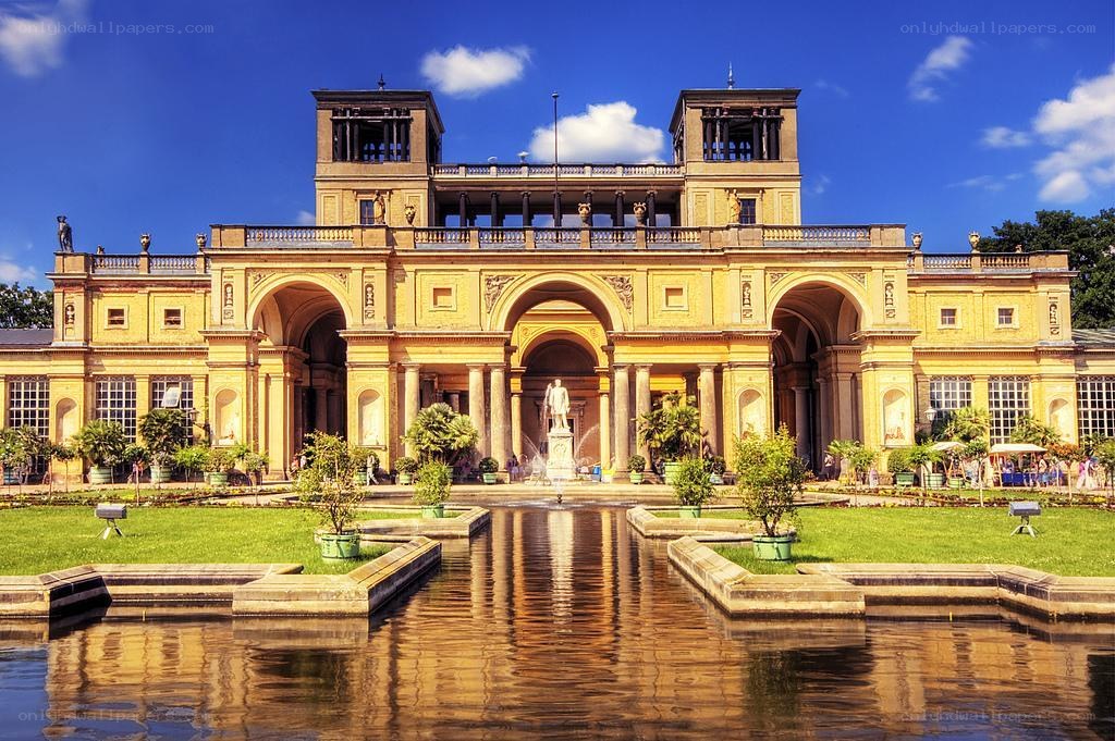 classical building with fountain