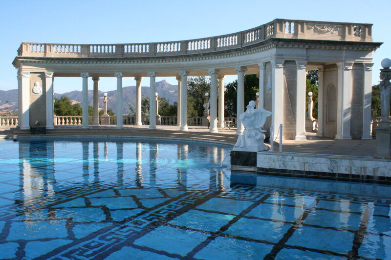 Classical Pool with Statue