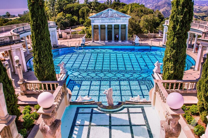 Classical Pool with Temple