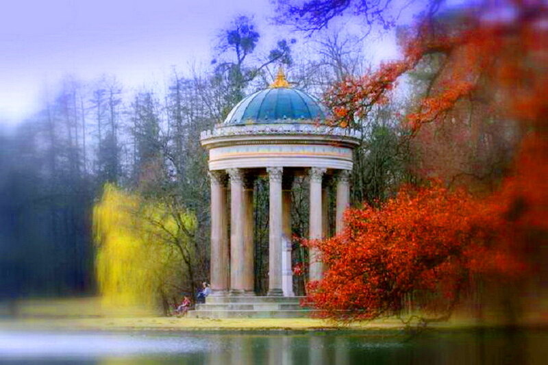 Classical Temple in Park