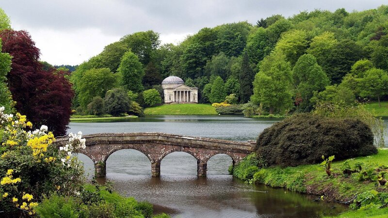 Classical Temple on Lake