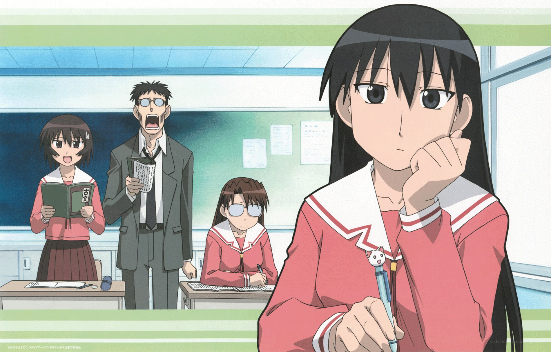 Classroom scene with students