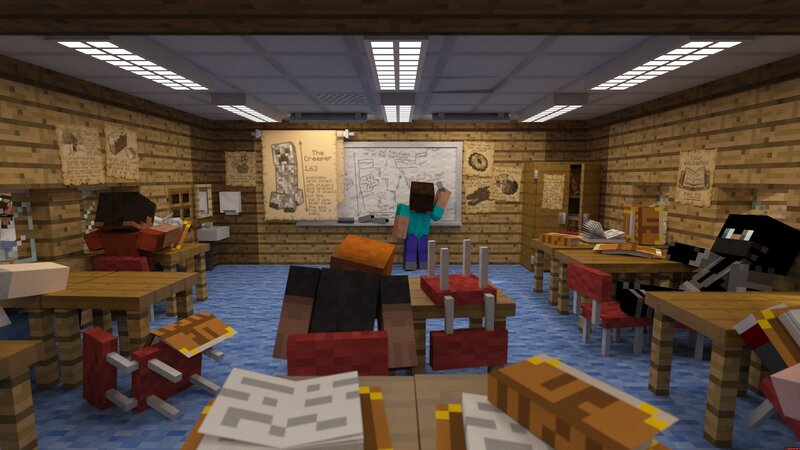 Classroom with Students — Brown