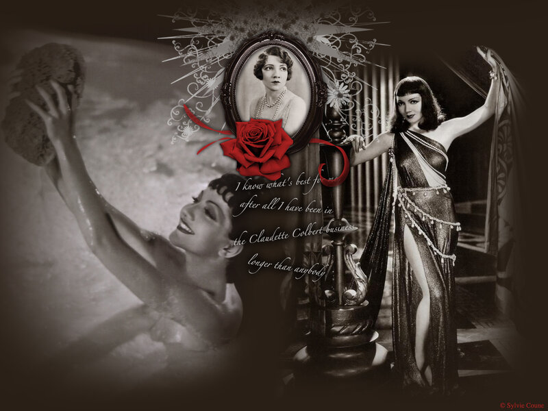 Claudette Colbert Collage