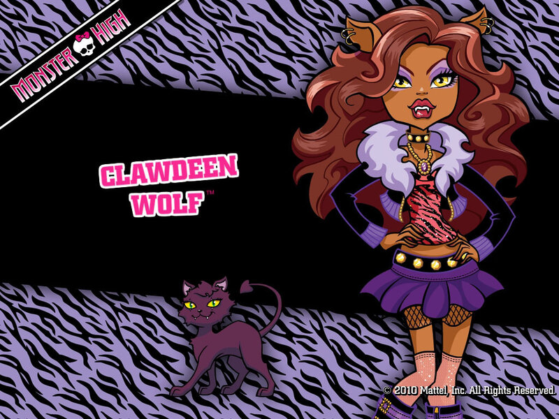 Clawdeen Wolf Character — Purple, Confident