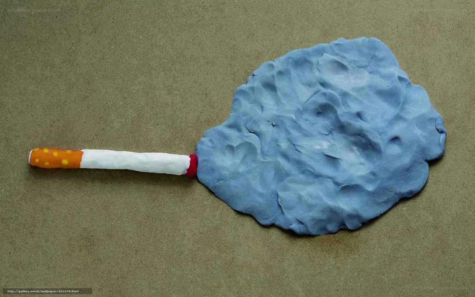 clay cigarette smoke sculpture