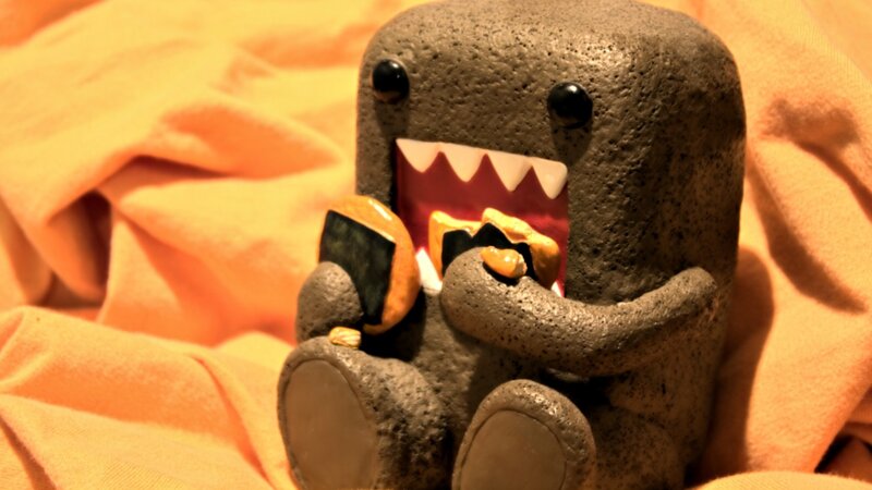 Clay Domo Figure — Orange