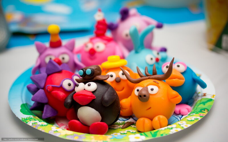 Clay Figures on a Plate
