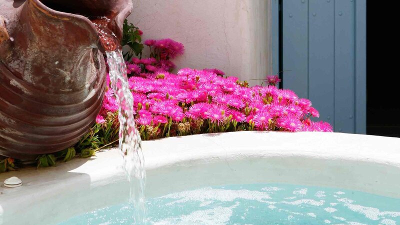 Clay Jug Fountain — Pink