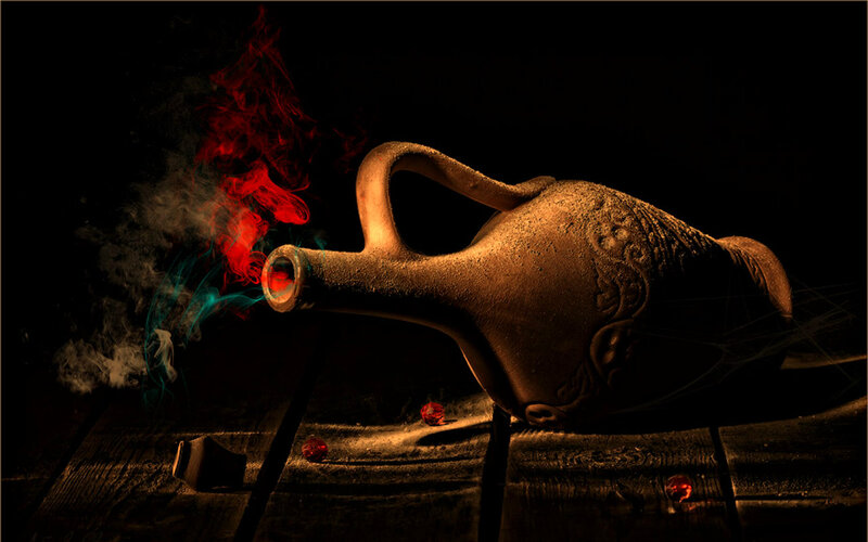 Clay Jug with Smoke
