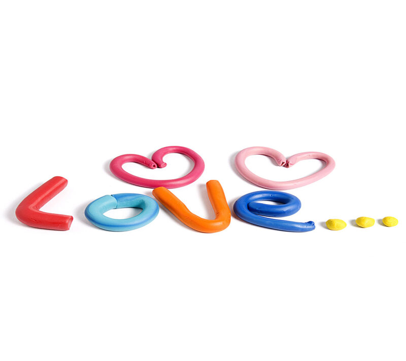 Clay Letters Spelling Love