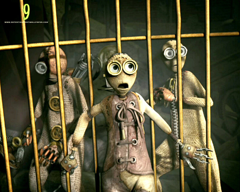 Claymation characters in a cage