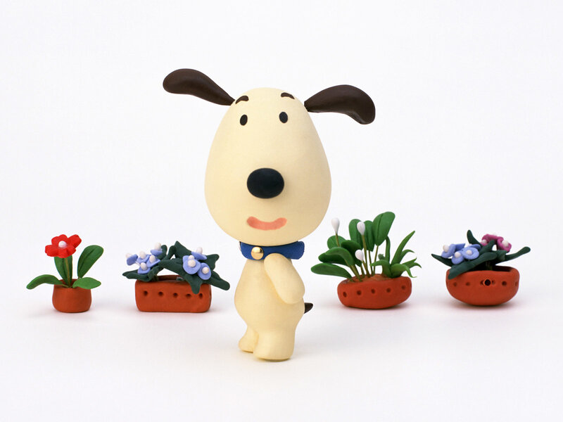 Claymation Dog Figure