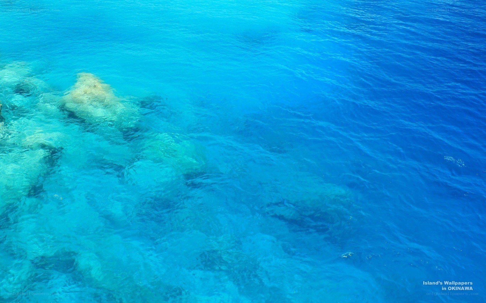 Clear blue ocean water