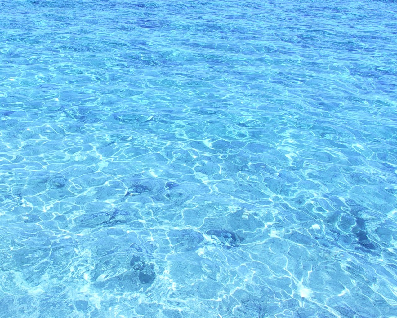 Clear blue ocean water