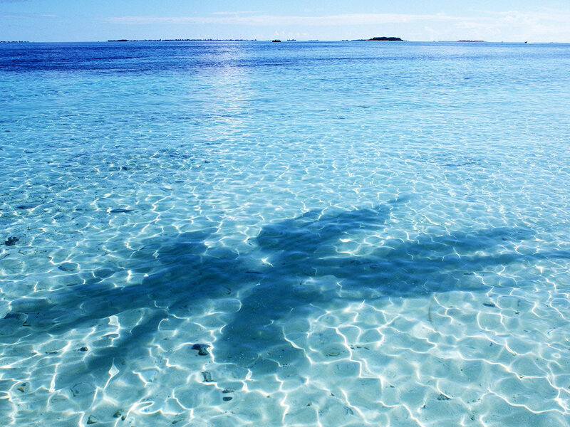 Clear Blue Ocean Water — Serene