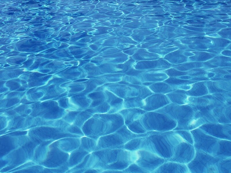clear blue pool water