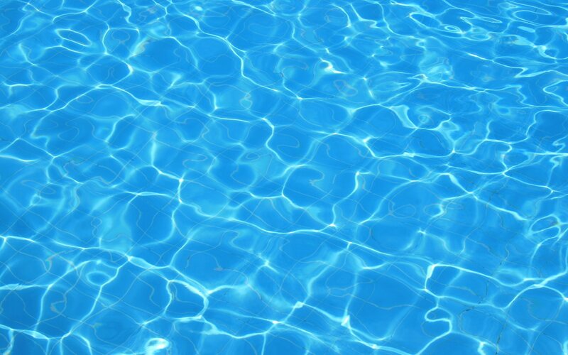 clear blue pool water