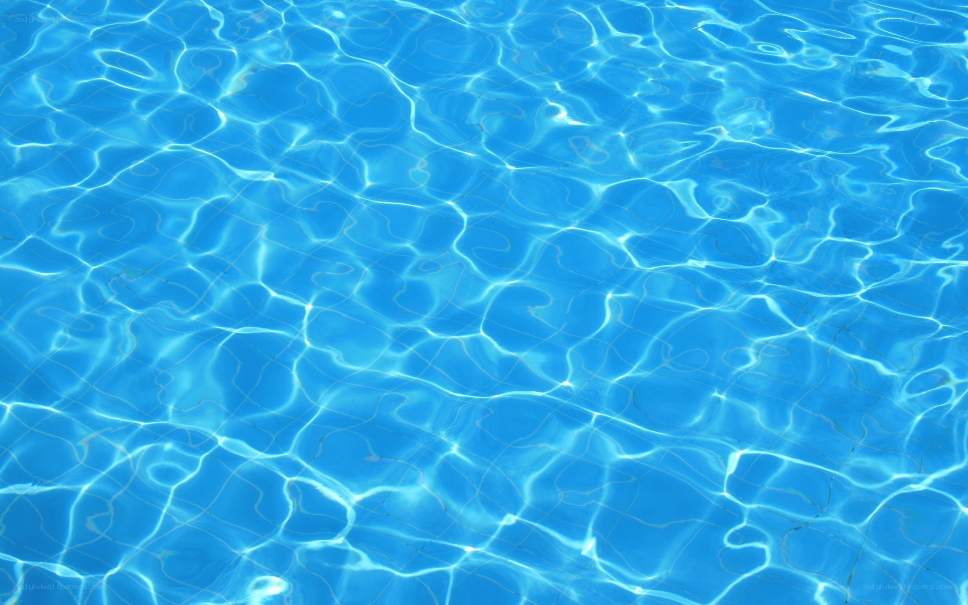 clear blue pool water