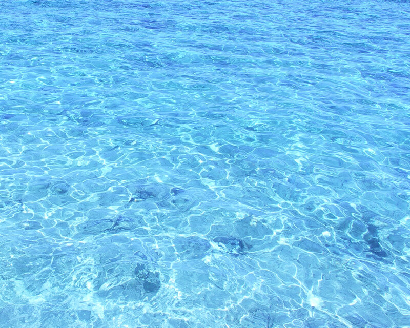 Clear Blue Water Surface — Calm, Afternoon