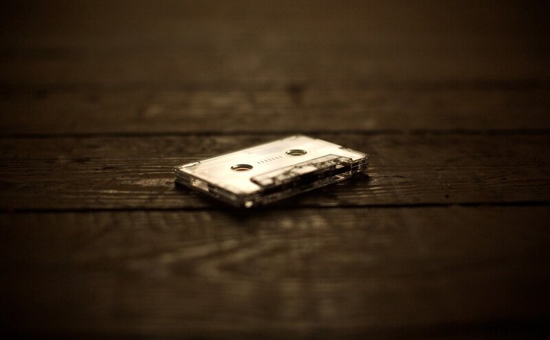 Clear Cassette Tape — Brown