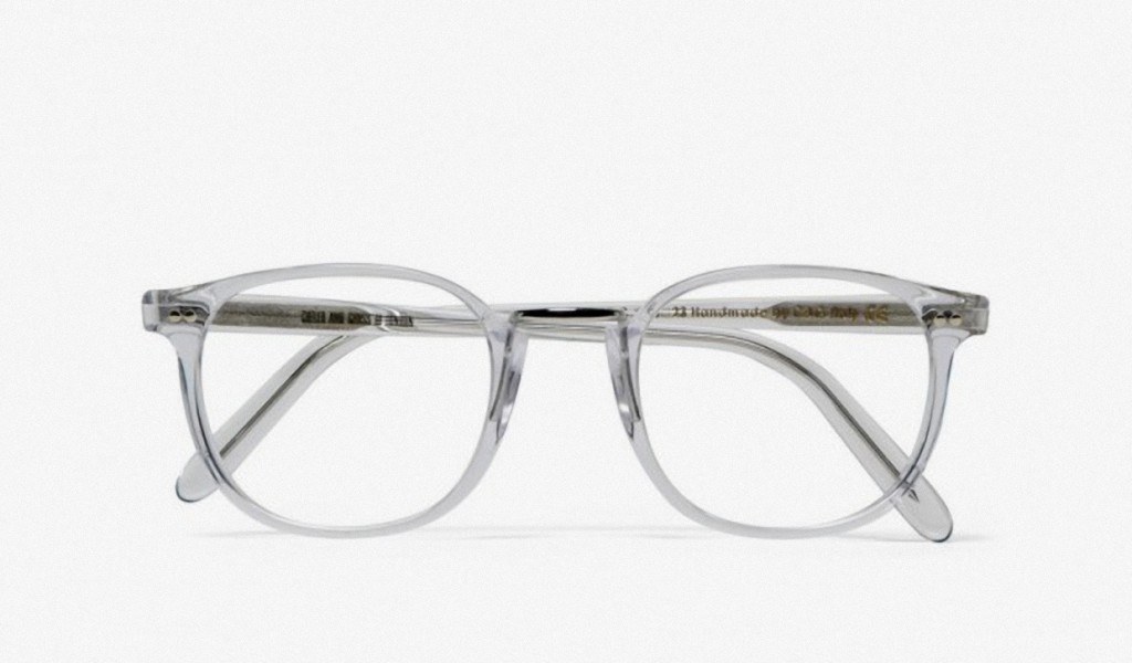 Clear frame glasses