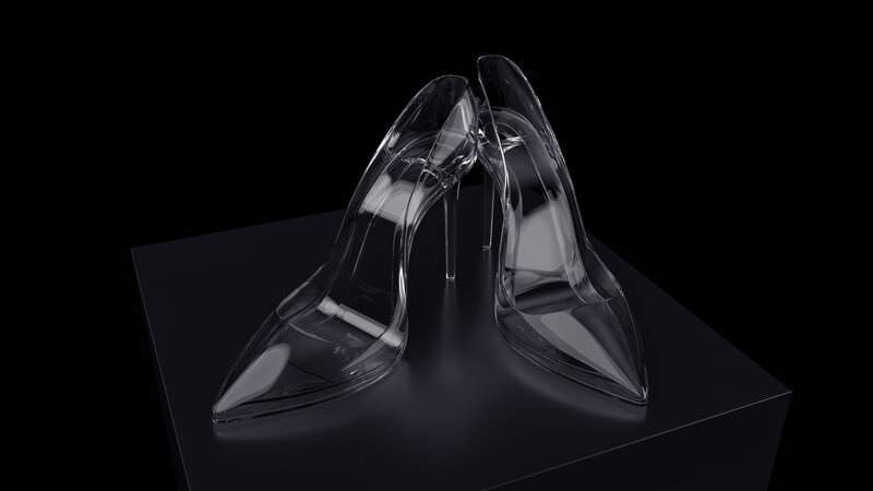 Clear High-heeled Shoes