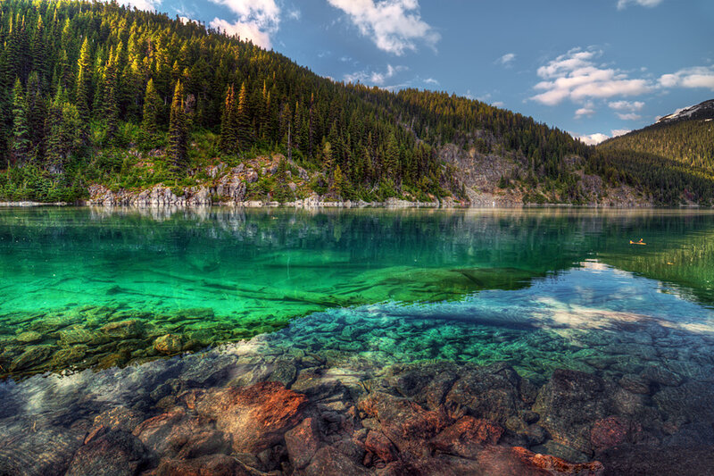 Clear Lake with Forest