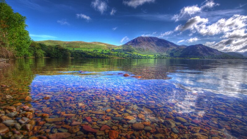 Clear Lake with Pebbles