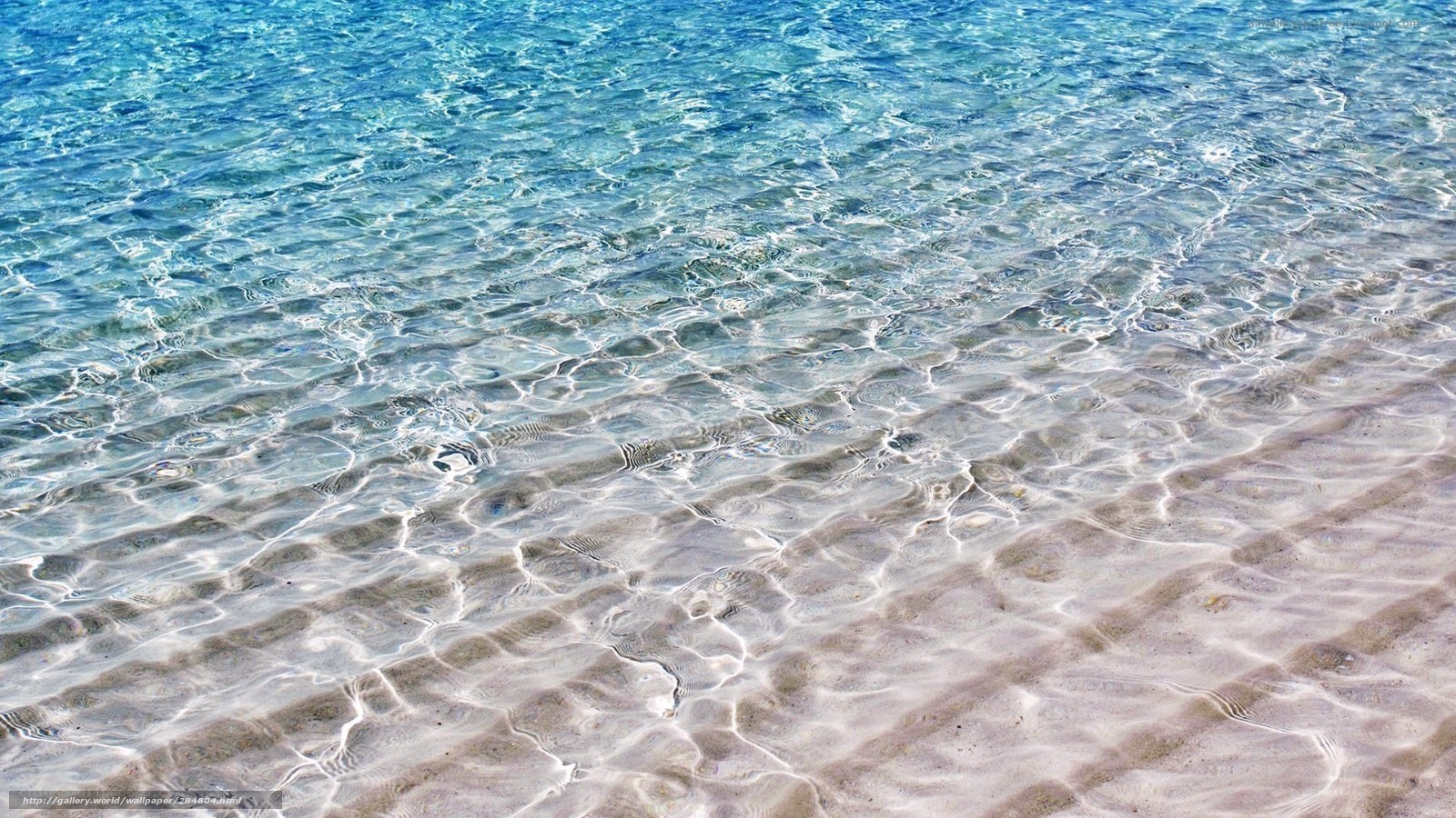 Clear ocean water at beach