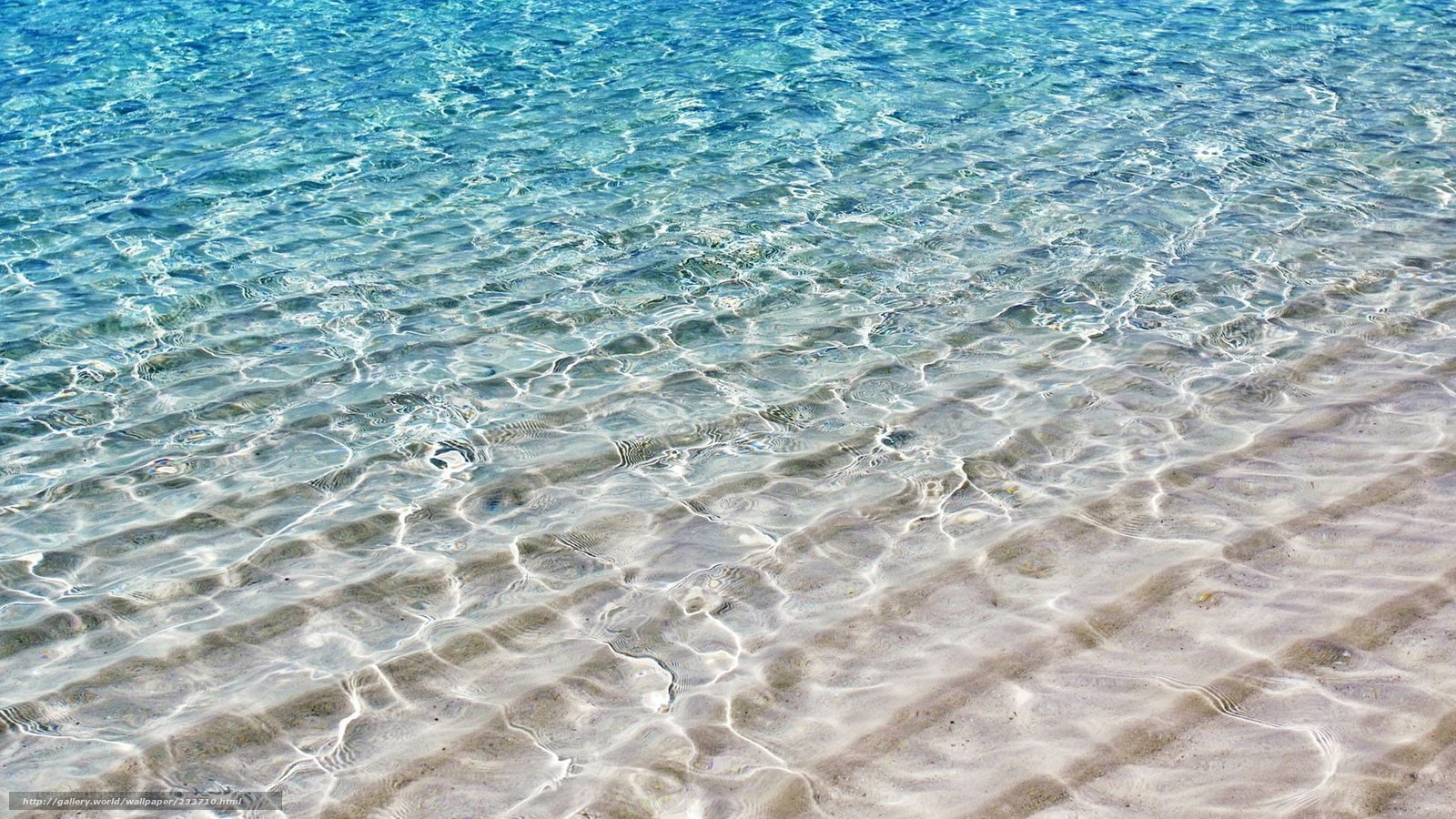 Clear ocean water at beach