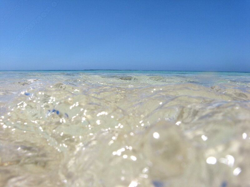 Clear Ocean Water — Blue, Serene, Afternoon, Photograph, Sky, Sand