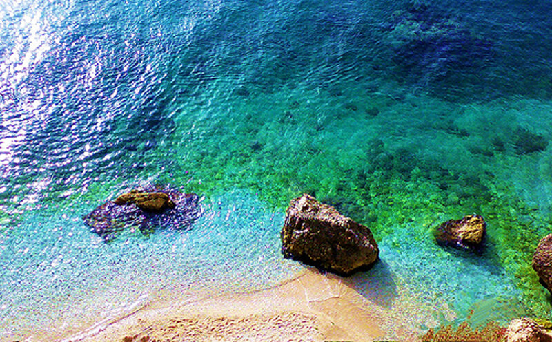 Clear Ocean Water — Blue, Serene, Afternoon