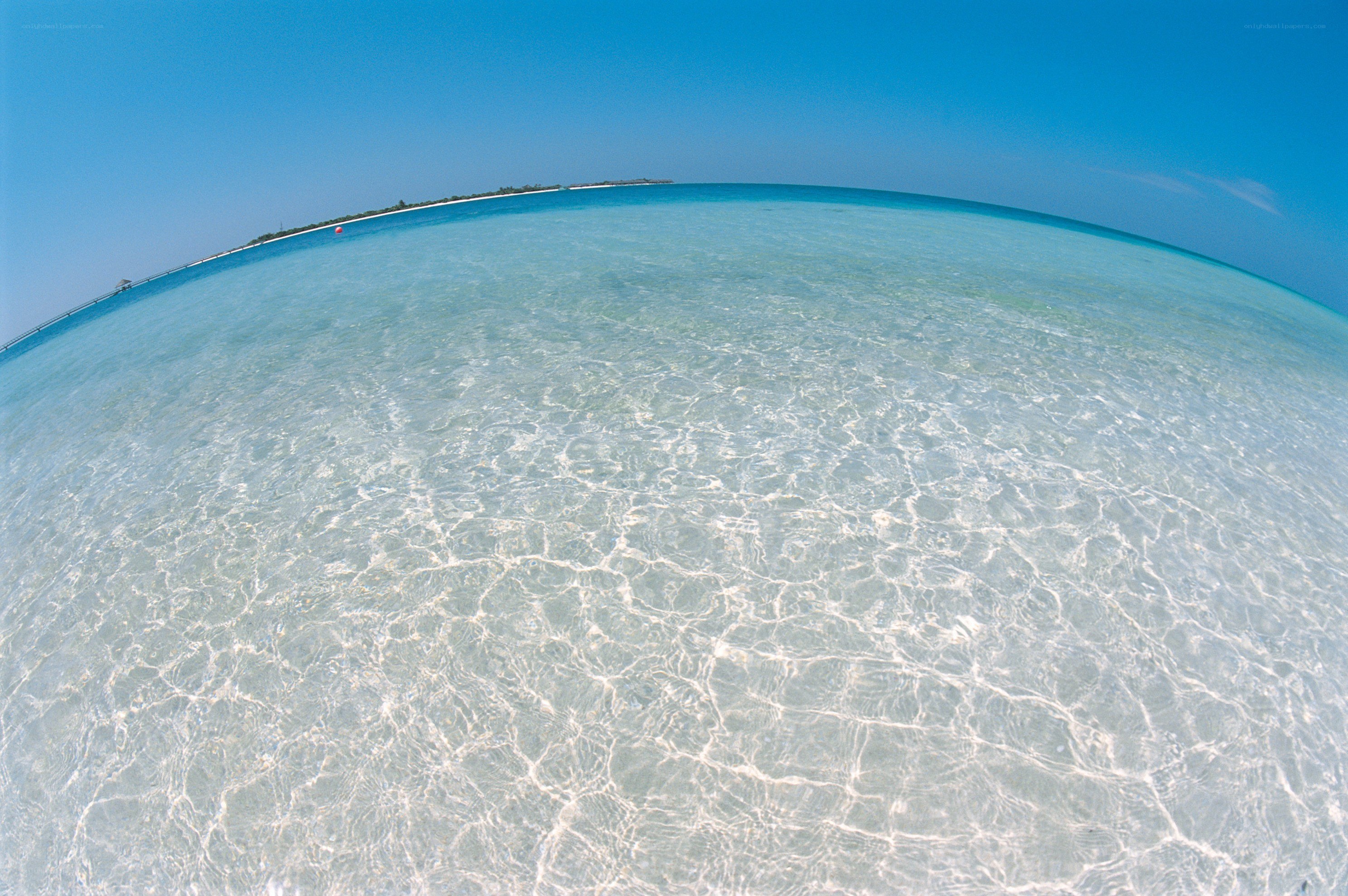 Clear ocean water view