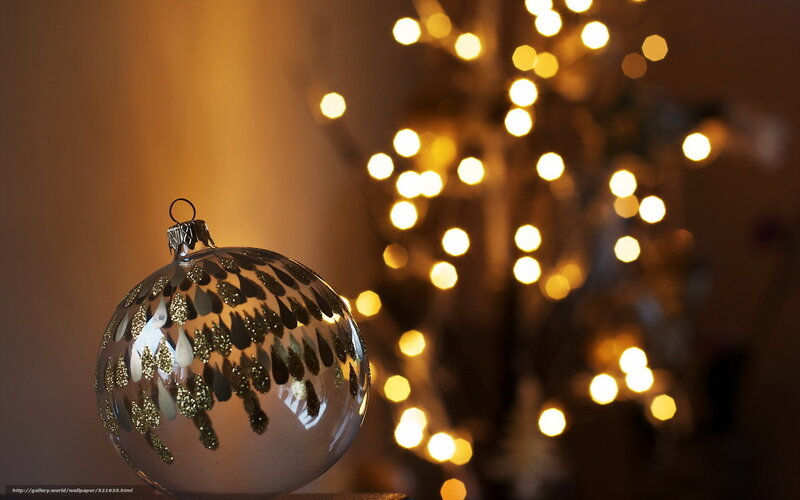 Clear Ornament with Glitter