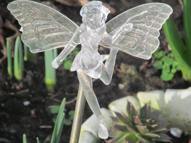 Clear Plastic Fairy Figurine