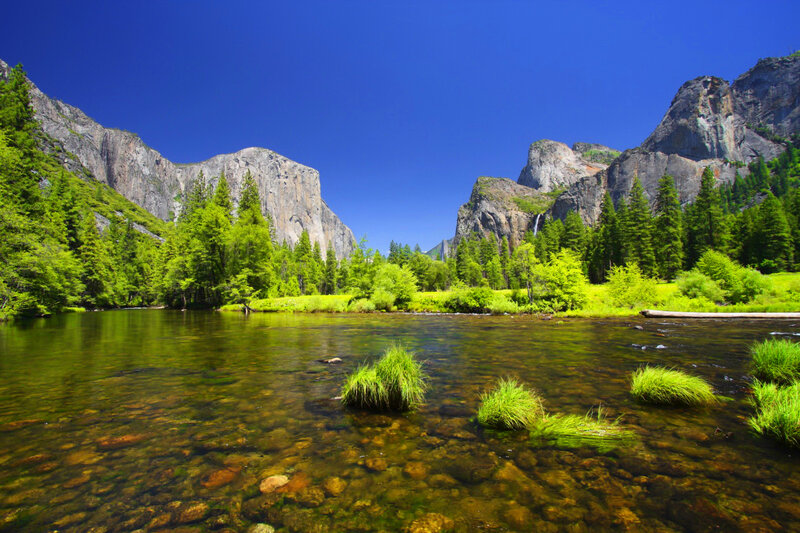 Clear River in Valley